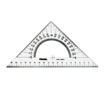 Escuadra Con Transportador 21 Cms 45° Proarte1
