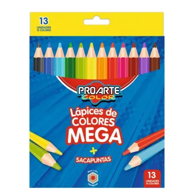 Lapices 12 Col. Mega Jumbo Proarte1