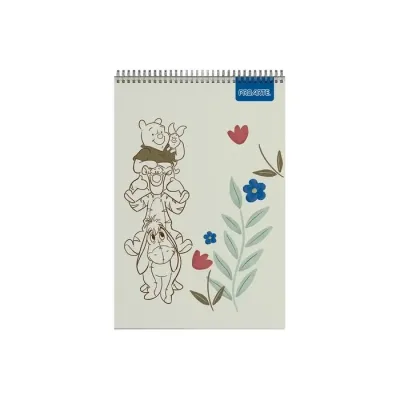 Croquera 22X32 Cm 80 Hojas Pooh Proarte1