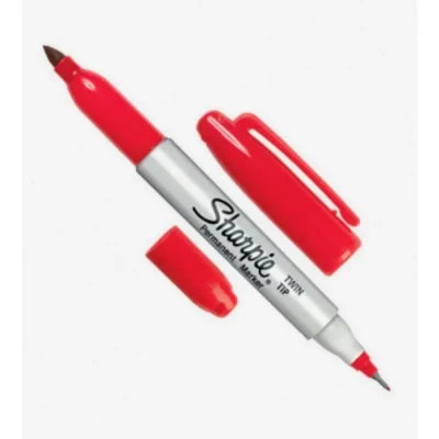 Marcador Rojo Doble Punta Sharpie1