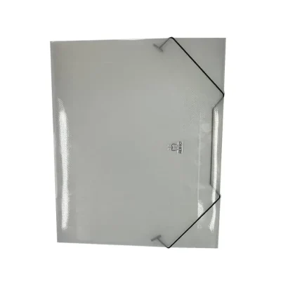 Carpeta Con Elastico Oficio Plata Buho1