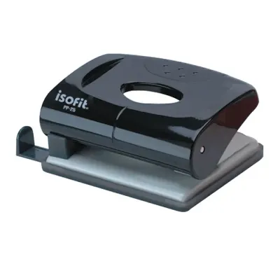 Perforador 20 Hojas Negro Mediano Pp-25 Isofit1