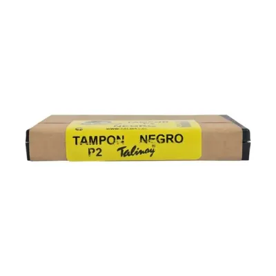 Tampon Negro Plastico 11X7 Cms Talinay1