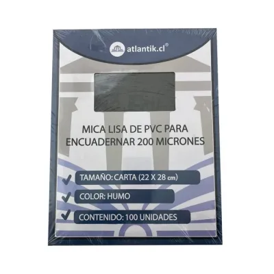 Mica D.Carta Lisa 100 Unidades. 200 Mic. Natural1