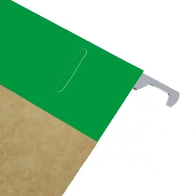 Carpeta Colgante Metalico Color Verde Claro Buho1