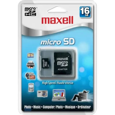 Memoria Micro Sdhc 16Gb Con Adaptador Maxwell1