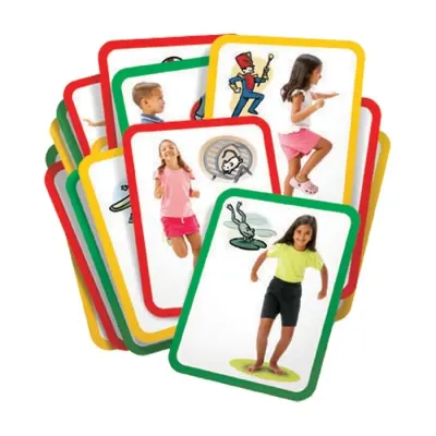Lamina Busy Bodies Gross Motor Exercise Cards Roylco1