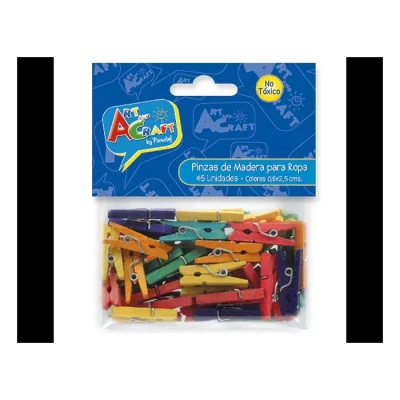 Pinzas Madera 45 Piezas Creative1