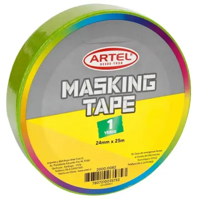 Masking Tape 24X25 Verde Artel1