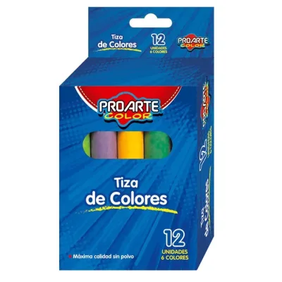Tiza 12 Unidades. Colores Proarte1