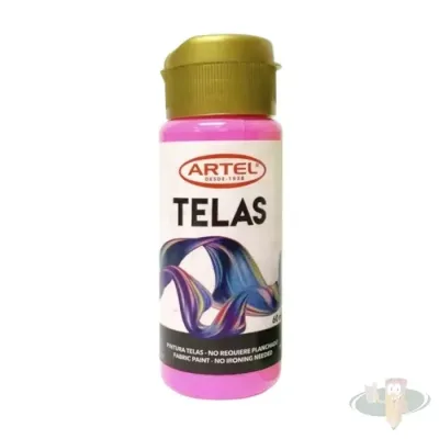 Pintura Telas Artel 60 Ml Neon Rosado1