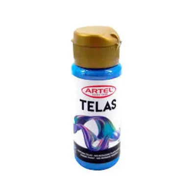 Pintura Telas Artel 60 Ml Metalico Azul1