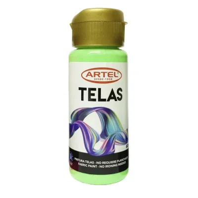 Pintura Telas Artel 60 Ml Neon Verde1