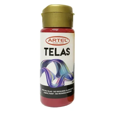 Pintura Telas Artel 60 Ml Bermellon N°881