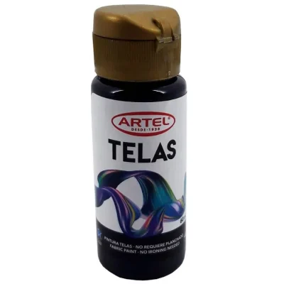 Pintura Telas Artel 60 Ml Negro N°211