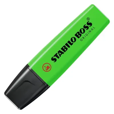 Destacador Verde Stabilo Boss1