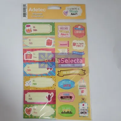Etiqueta Para Regalos Diseños Letritas De Amor Adetec1