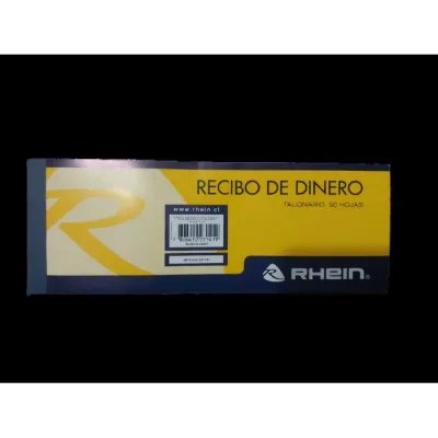 Talonario Rhein Recibo Dinero1