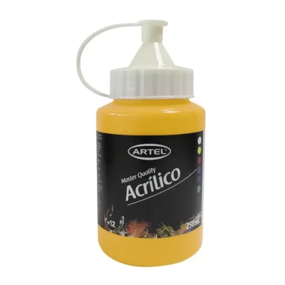Pintura Acrilica 250 Ml Amarillo Artel1