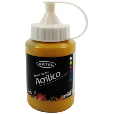 Pintura Acrilica 250 Grs Amarillo Ocre Artel1