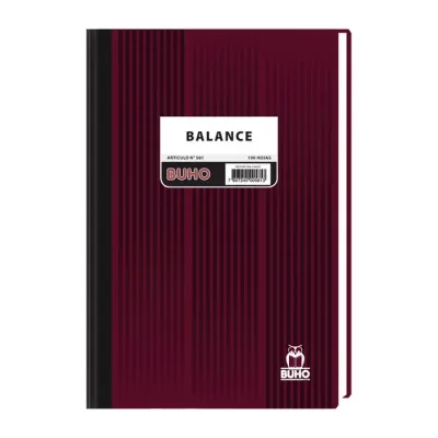 Libro Contab. Balance 100 Hojas Buho1