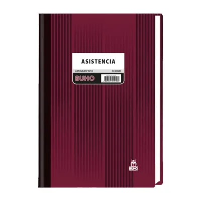 Libro Asistencia 50 Hojas Buho1