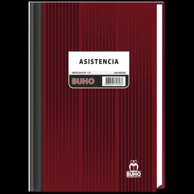 Libro Asistencia 100 Hojas Buho1