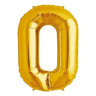 Globos Letra O Metalico Dorado1