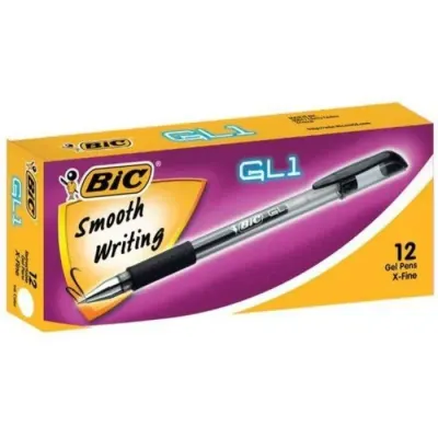 Lapiz Negro Gel Gl1 X Fine Bic1