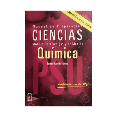 Libro Manual De Preparacion Ciencias 3° Y 4° Medio Quimica - Edic. Uc1