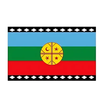 Fiestas Patrias Bandera Mapuche 60X100 Cm1