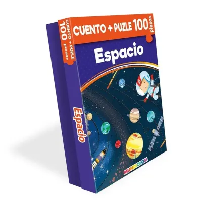 Espacio 100 Pzs Col. Cuento+Puzzle Mundicrom1