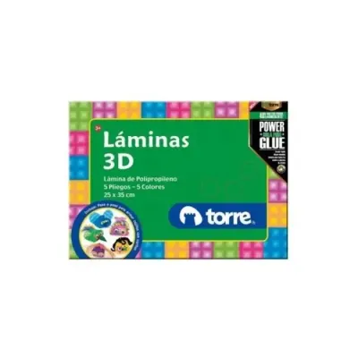 Estuche Lamina 3D 5 Pliegos Torre1