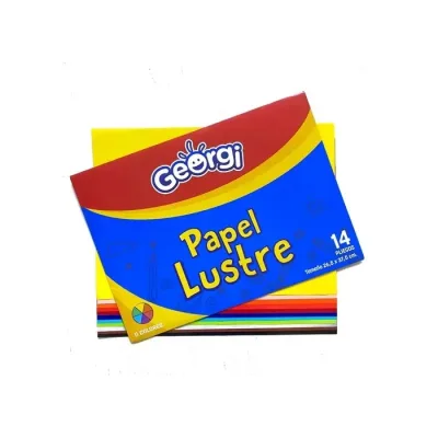 Estuche Papel Lustre 14 Pliegos Giorgi1