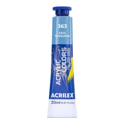 Tinta China Azul Turquesa 20 Ml Acrilex1