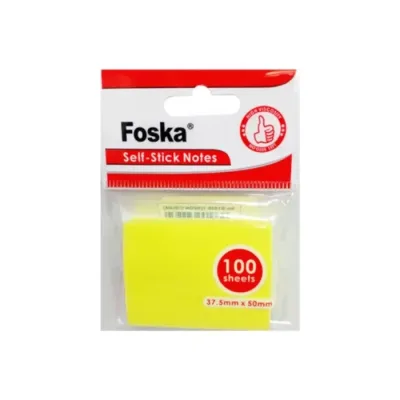 Nota Adhesiva 37.5X50 Mm Amarilla Foska1