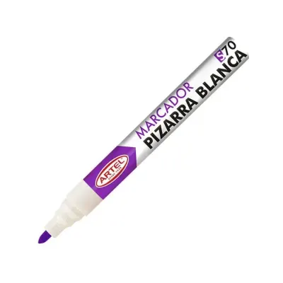 Marcador Morado Pizarra Punta Redonda Artel1