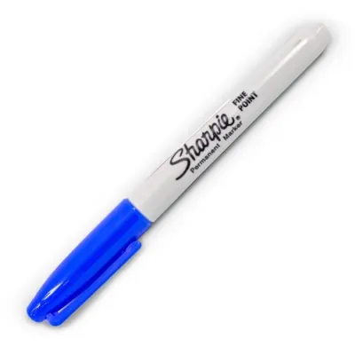 Marcador Azul Multiuso Punta Fina Sharpie1