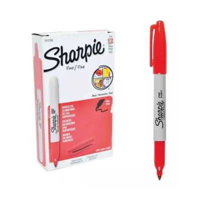 Marcador Rojo Punta Fina Multiuso Sharpie1