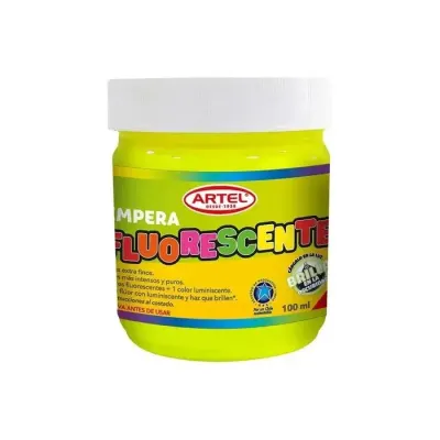 Tempera 100 Cc Fluores. Luminis. Artel1