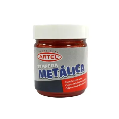 Tempera 100 Cc Metalica Burdeo Artel1