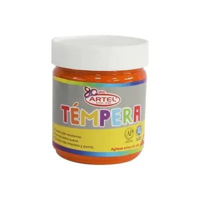 Tempera 100 Cc Naranja Artel1