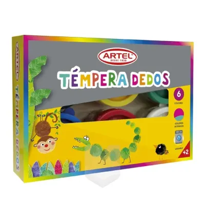 Tempera 6 Col. Dedos Artel1