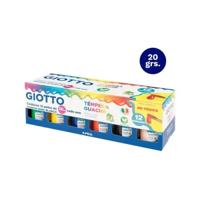 Tempera 12 Col. Doble Blanco Giorgi1