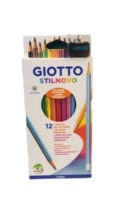 Lapices 12 Col. Stilnovo Con Sacapunta Giotto1