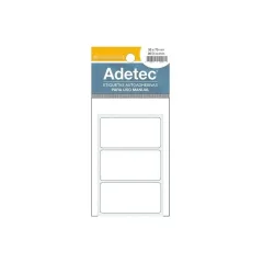 Etiqueta 35X70 Mm Blanca Autoadhesiva 30 Unidades. Adetec