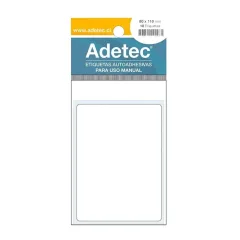 Etiqueta 80X110 Mm Blanca Autoadhesiva 10 Unidades. Adetec