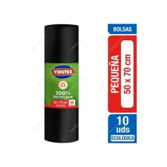 Bolsa De Basura 50 X 70 Virutex 10 Unidades. 22Mc
