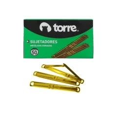 Accoclip Fastener Dorado 50 Unidades. Torre