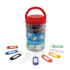 Llavero Plastico Con Placa Colores Hand